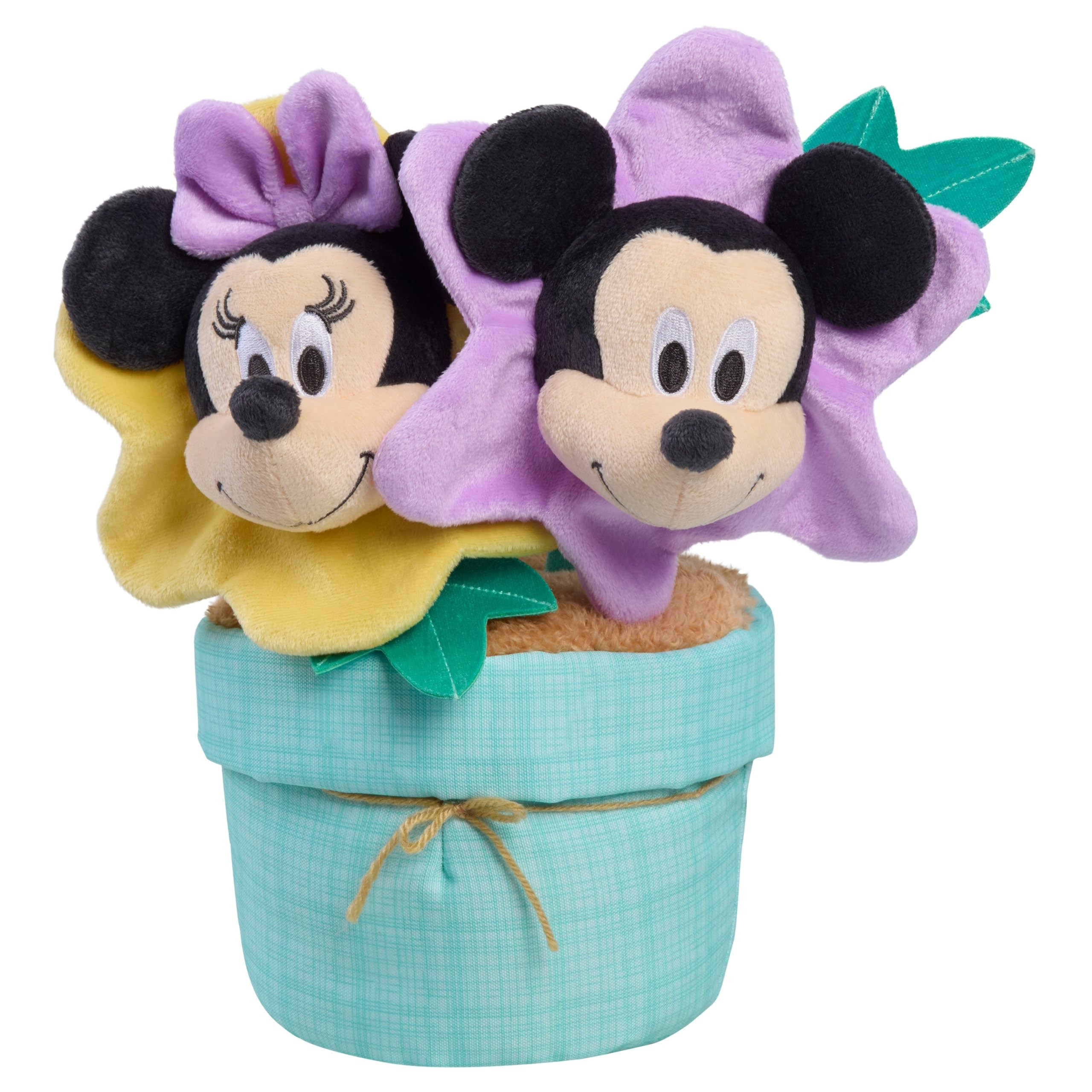 Disney Mickey & Minnie Mouse Easter Blooming Buddies, 12-inch Stuffed Plush Toy with Embroidered ... | Amazon (US)