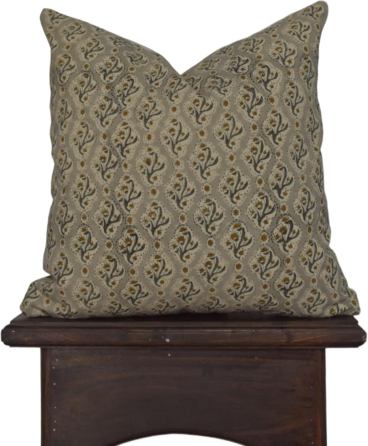 Block Print Duck Canvas Pillow Cover, 20x20 Inch Decorative Vintage Pillow Covers for Sofa and Co... | Amazon (US)