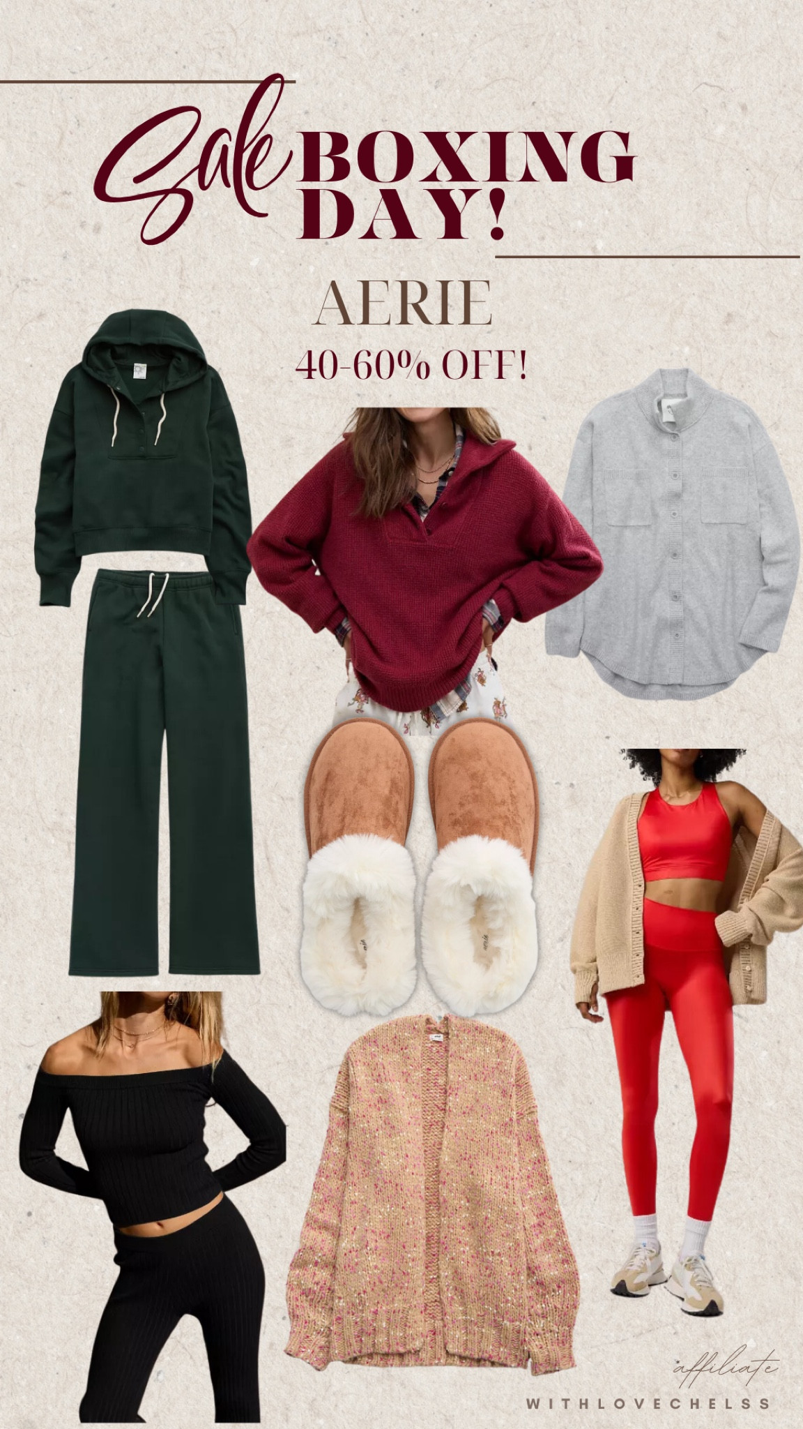 Aerie Boxing Day sale‼️
40-60% off!

#boxingdaysale #LTKBoxingday
#LTKwinter #LTKsale #LTKcanada