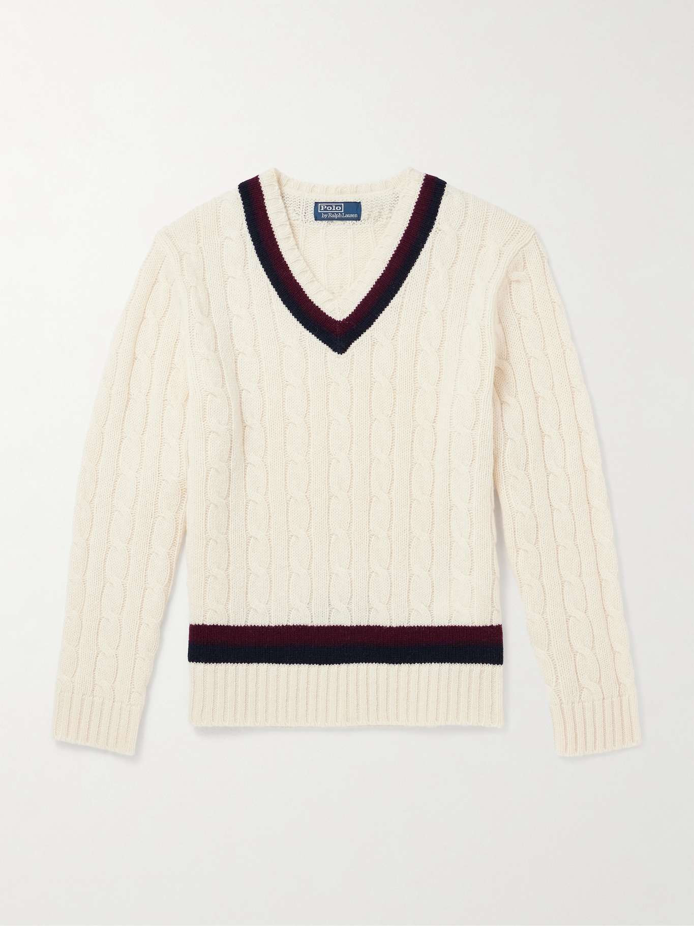 Striped Cable-Knit Wool Sweater | Mr Porter (DE)