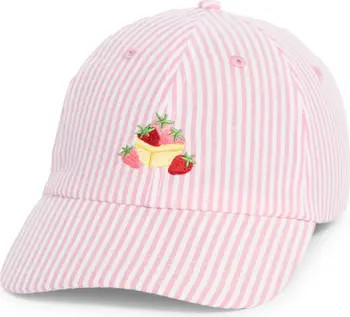 FRASIER STERLING Very Berry Canvas Adjustable Baseball Cap | Nordstromrack | Nordstrom Rack