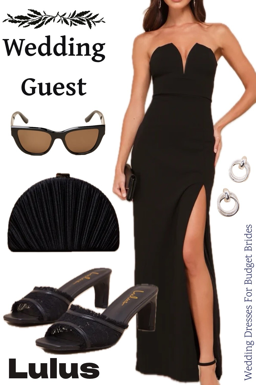 Black long evening gown and accessories at Lulus.

Special occasion dress, black maxi dress, wedding guest dress, formal dress, black full length dress, bridesmaid dress, bridal party dress, Lulus dress.

#LTKWedding #LTKSeasonal