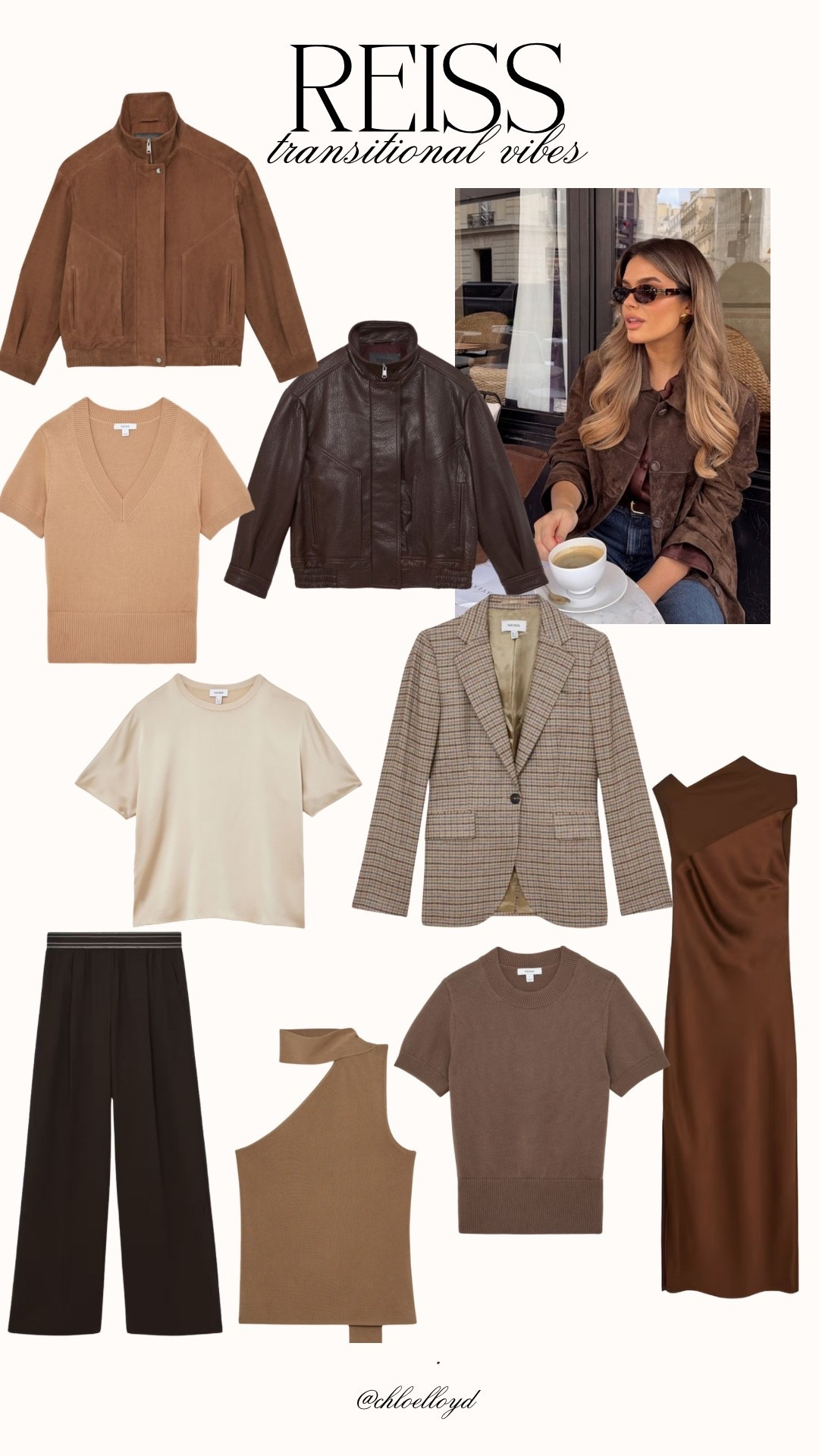 Reiss chic autumn new-in. 
Suede jacket, leather jacket, tweed blazer, knit top, satin dress, wedding guest, trousers

#LTKuk #LTKautumn #LTKmodest