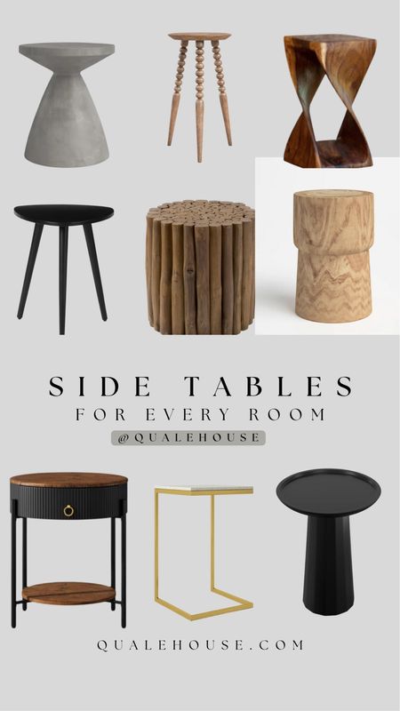 Been on the hunt for the perfect side tables for our movie room! So I thought I’d share all the good ones I found! 

#LTKhome