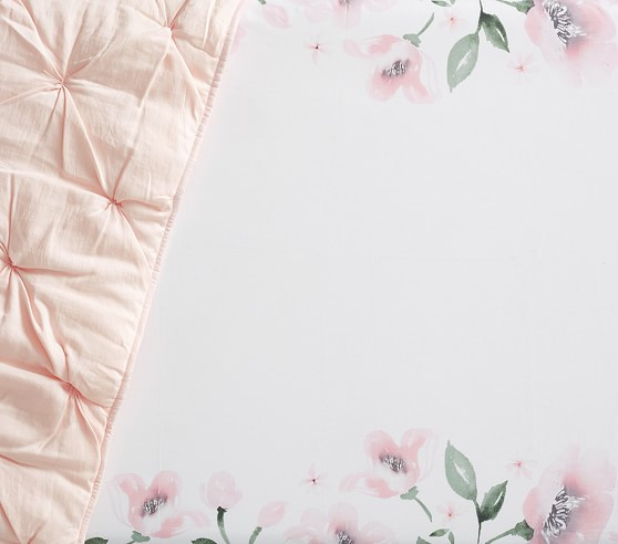 Meredith Floral Picture Perfect Organic Crib Fitted Sheet Bundle - Set of 2 | Pottery Barn Kids