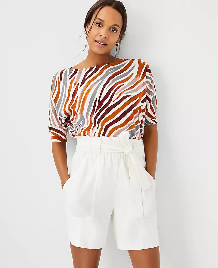 Zebra Stripe Sweater | Ann Taylor | Ann Taylor (US)