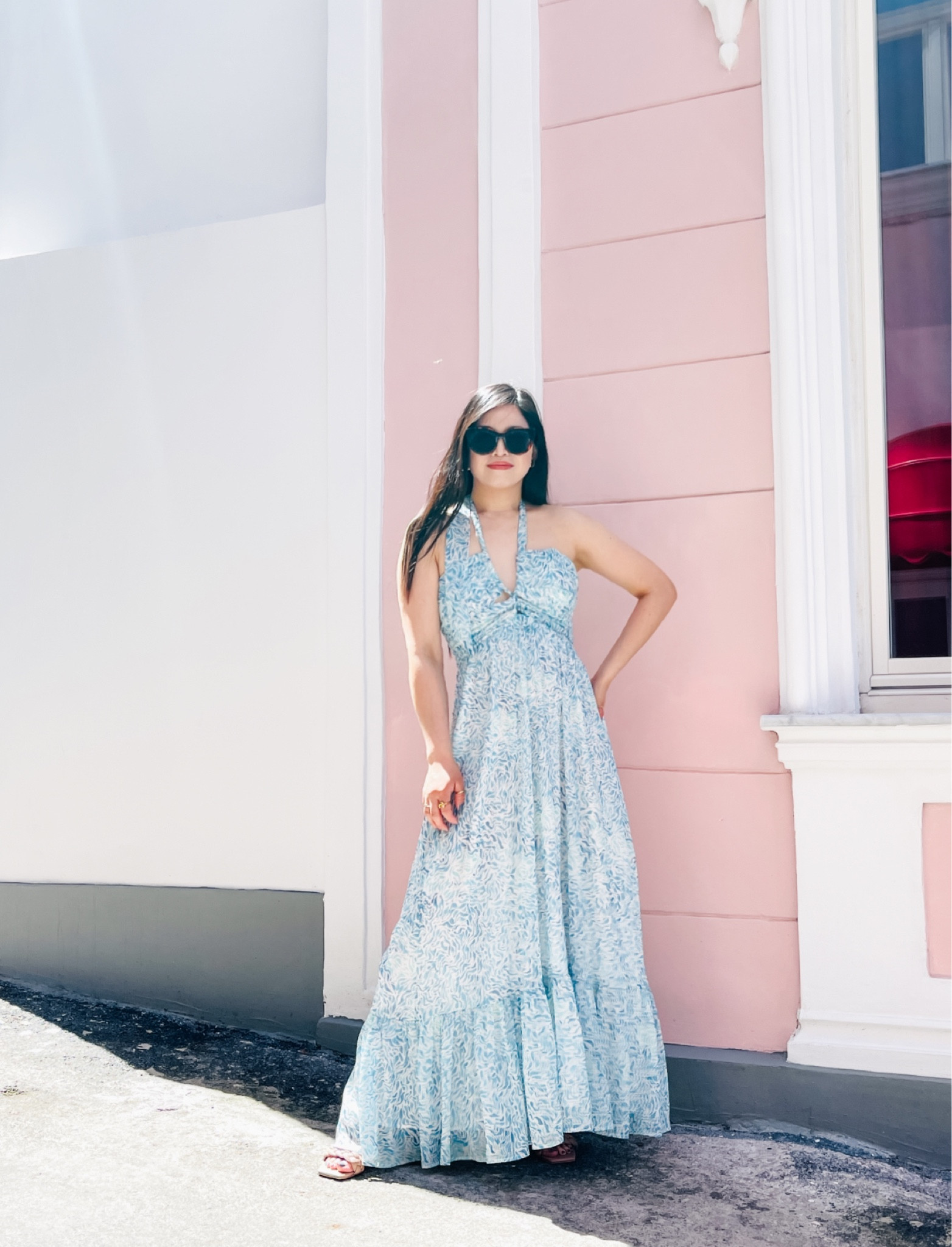 Summer trip soon? You’ll need this dress🥹 It’s halter style and super flattering, wore this in Capri on a boat and it was amazing!😘😘This style is also bump-friendly, perfect for parties, events and when you can’t of anything else to wear. Just get this, you’ll love it!😍😎😎





#ltktravel #ltksummerdress #maxidress #summerstyle #halterdress #saksofffifth #bluedress #ltkparties #summerdress #bumpfriendlydress #maternitydress #ltkbaby #ltkover40 #ltkswim

#LTKstyletip #LTKfindsunder100 #LTKSeasonal