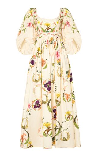 Vivianne Marina Puff-Sleeve Cotton Maxi Dress | Moda Operandi (Global)