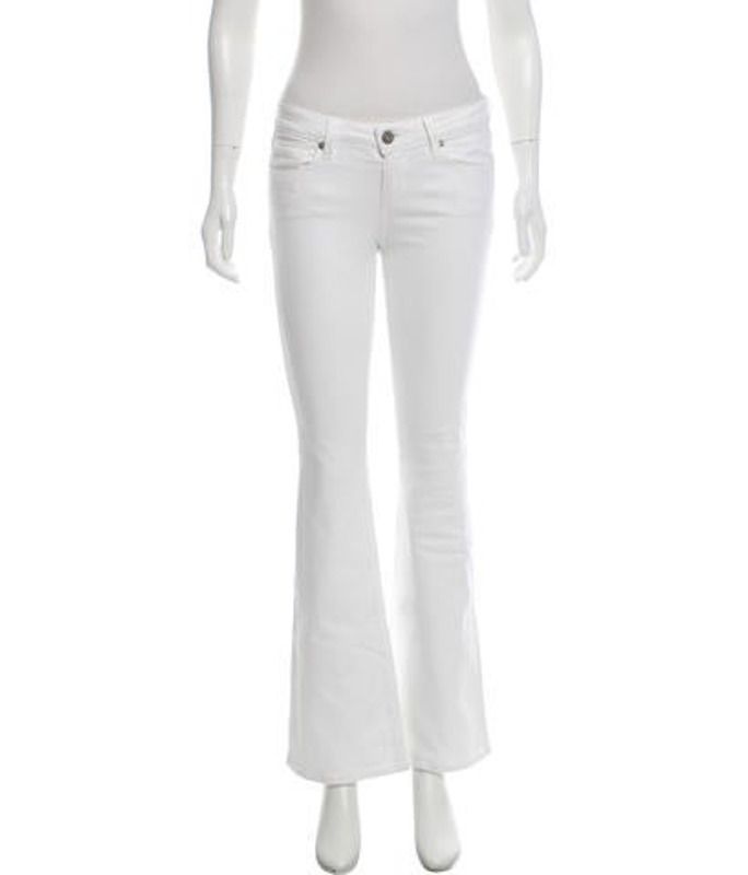 Paige Denim Low-Rise Wide-Leg Jeans White Paige Denim Low-Rise Wide-Leg Jeans | The RealReal