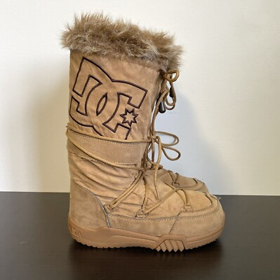 DC CHALET SNOW BOOTS BROWN FUR DC SNOW BOOTS RARE DC SHOES CHALET BOOTS 6  | eBay | eBay US