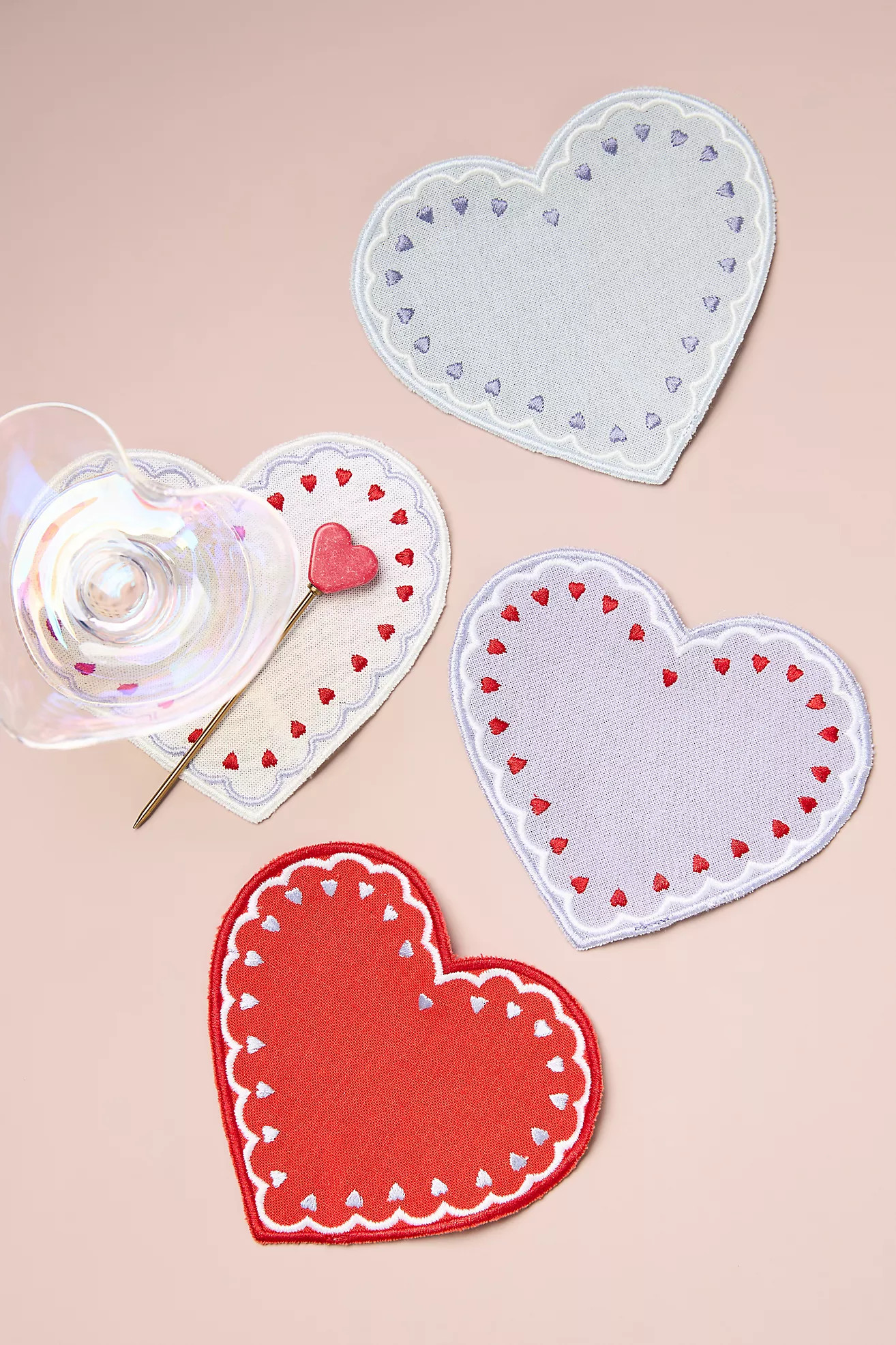 Cordelia Embroidered Cocktail Napkins, Set of 4 | Anthropologie (US)