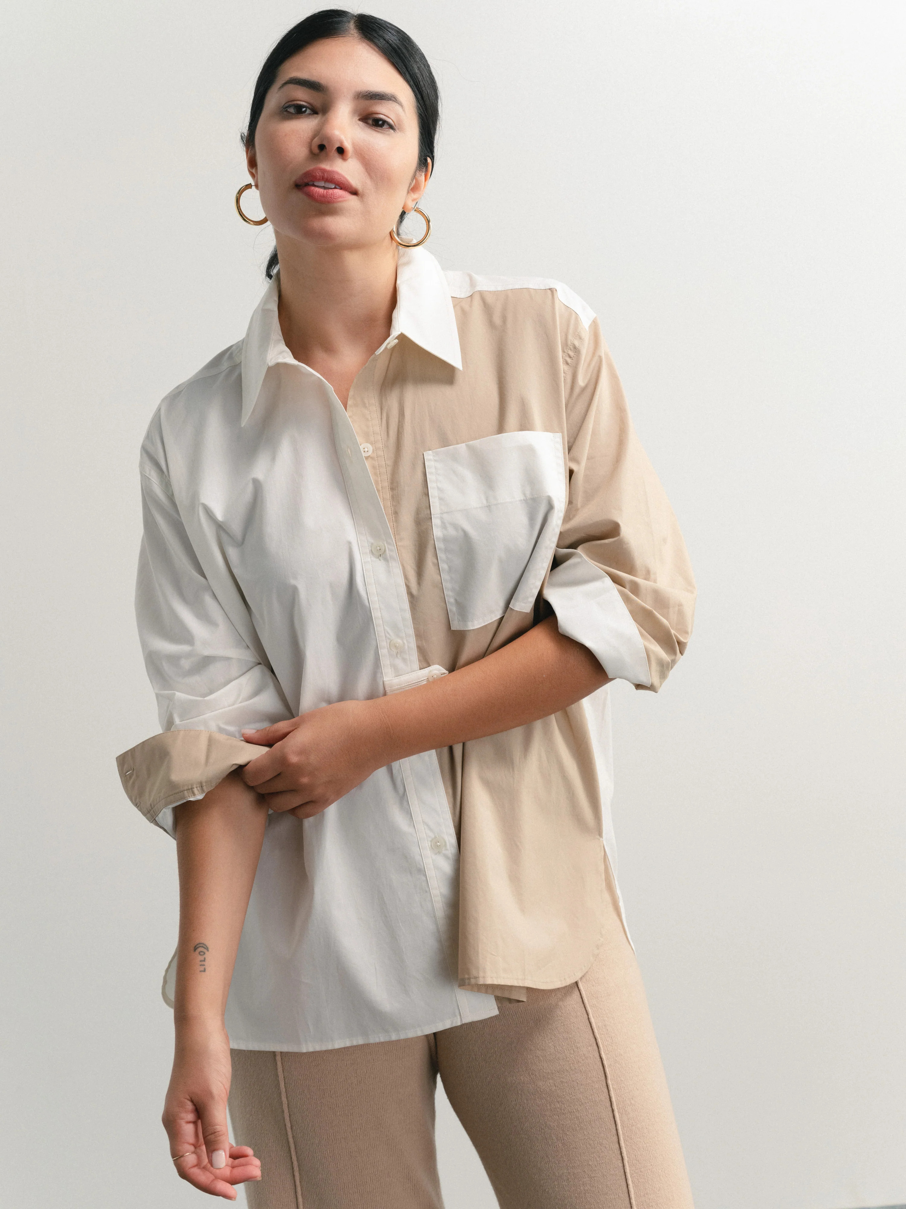 Matter of Fact Shirt - Color Block | Darling