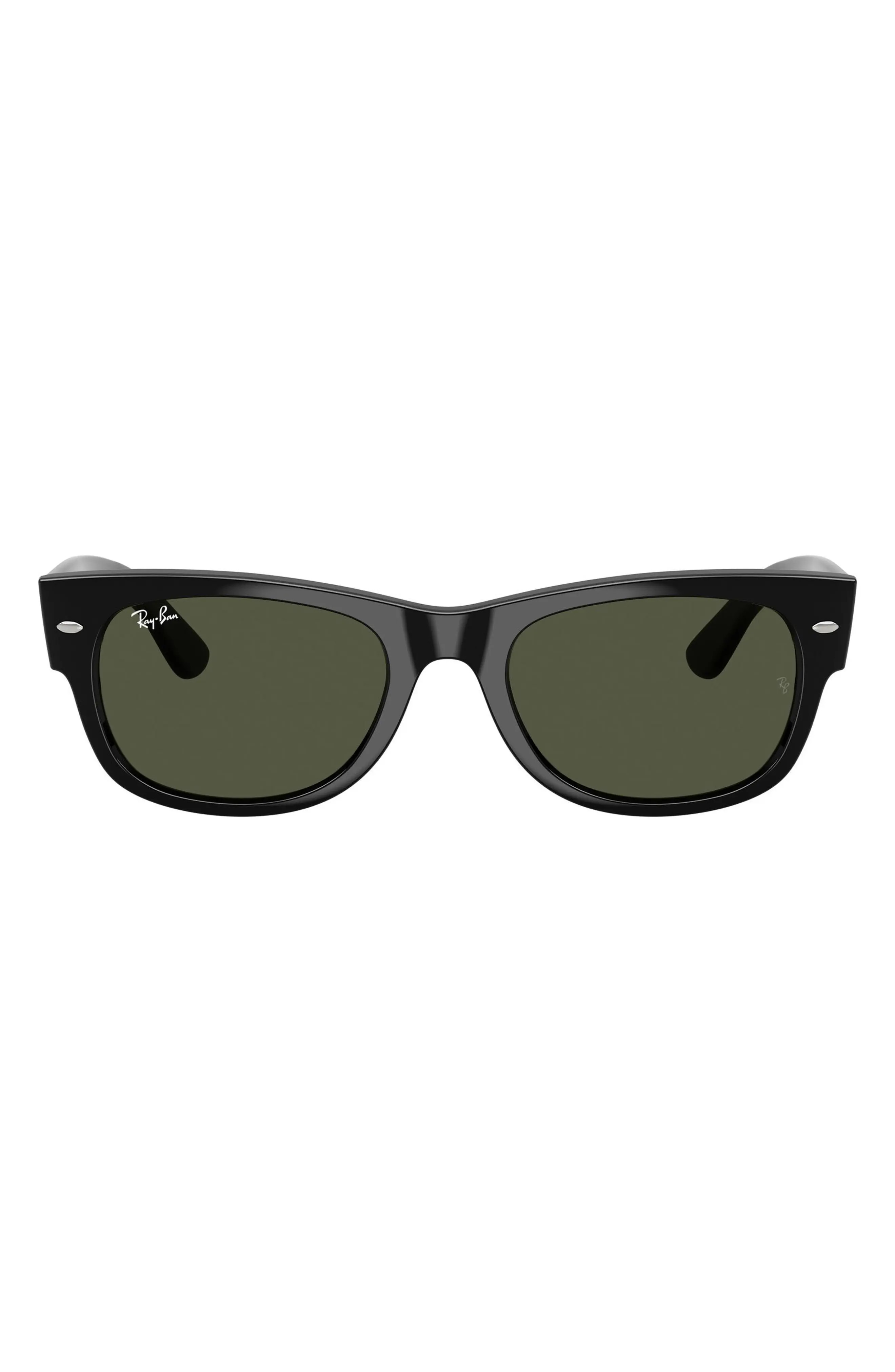 Ray-Ban Mega Wayfarere II Square Sunglasses in Striped Havana /Dark Grey at Nordstrom | Nordstrom