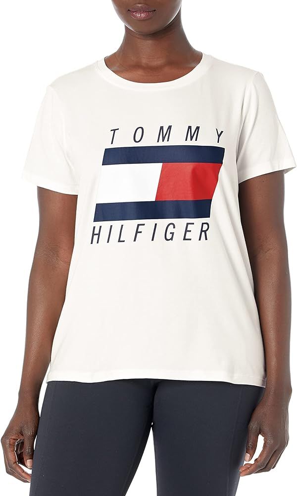 Tommy Hilfiger Women's Performance T-Shirt – Lightweight Cotton Graphic Tees | Amazon (US)