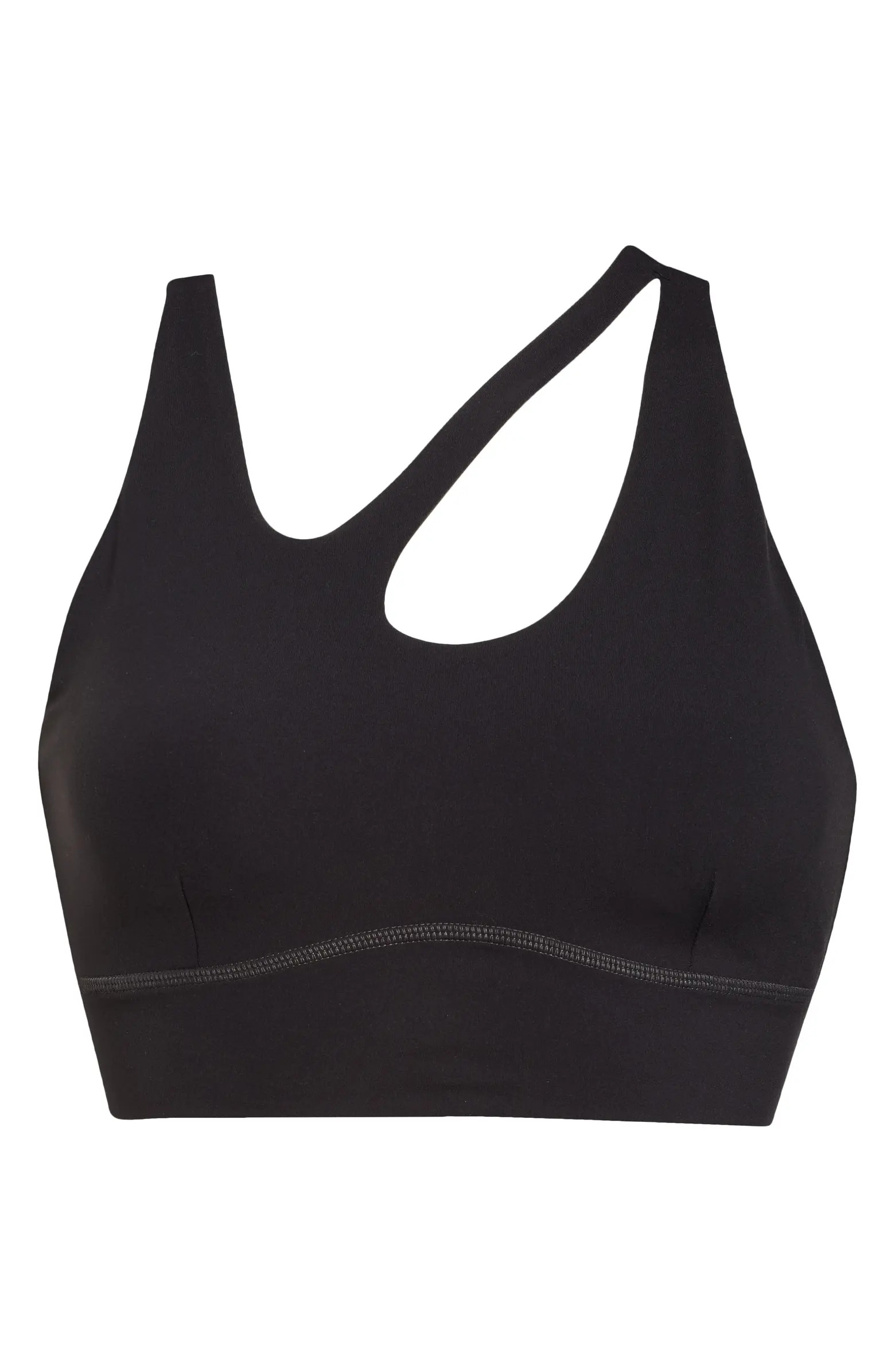 Zella Studio Luxe Asymmetric Sports Bra | Nordstrom | Nordstrom