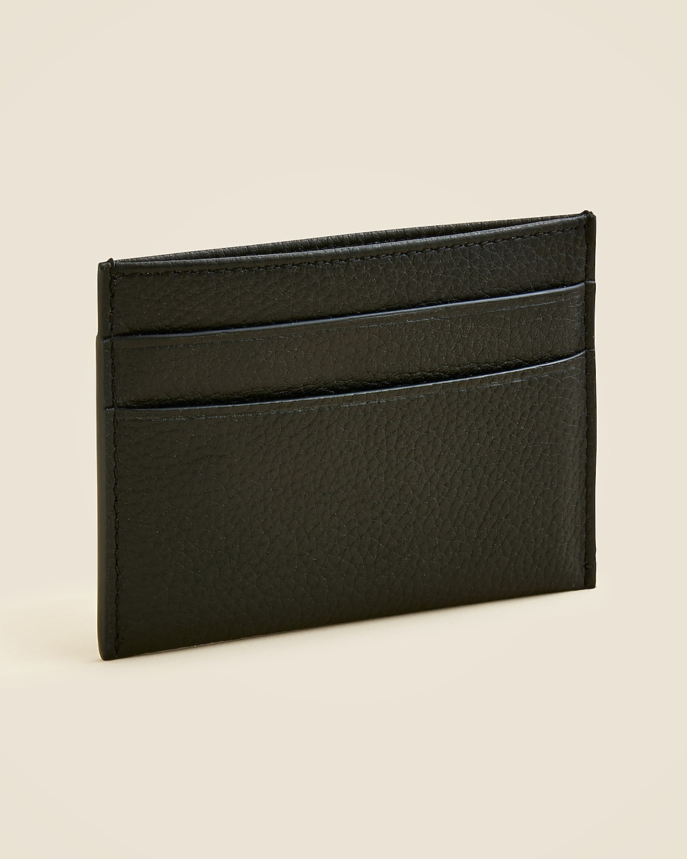 Leather double-sided cardholder | J. Crew US