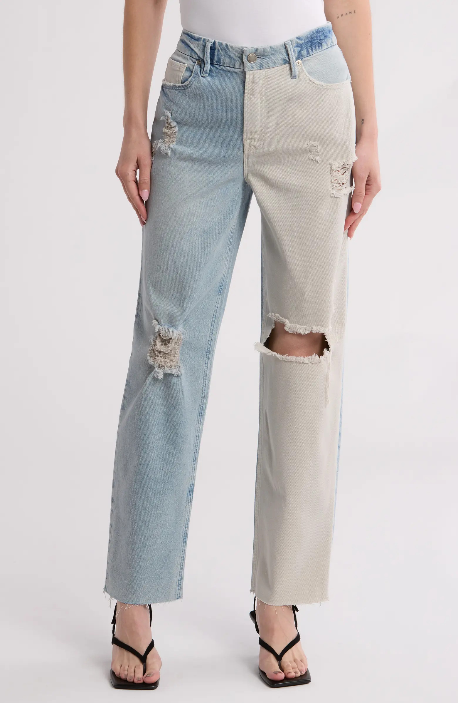 Good '90s Pieced Straight Leg Jeans | Nordstrom Rack
