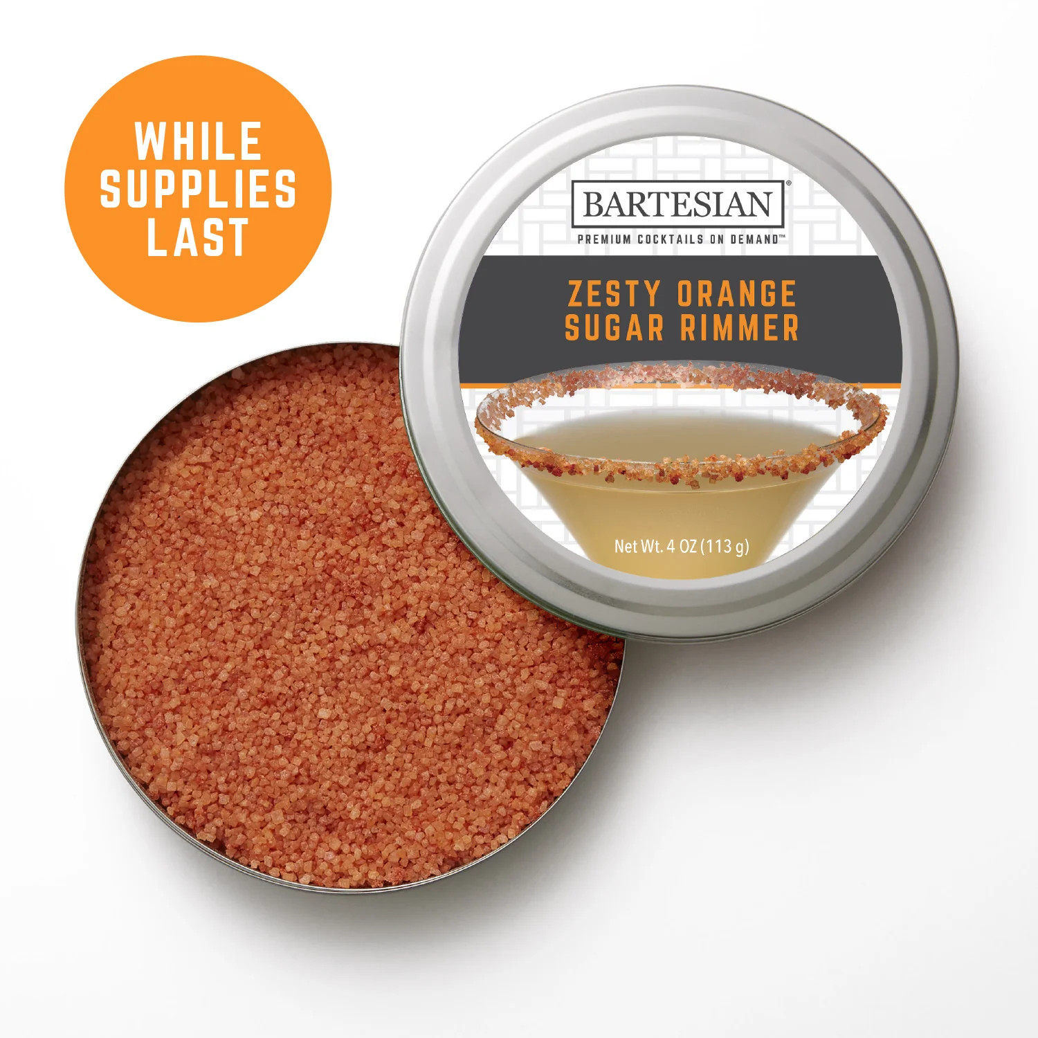 Zesty Orange Sugar Cocktail Drink Rimmer | Bartesian