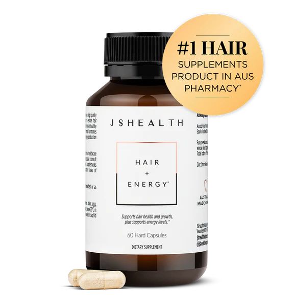 Hair + Energy Formula - 60 Capsules | JS Health (UK & US)