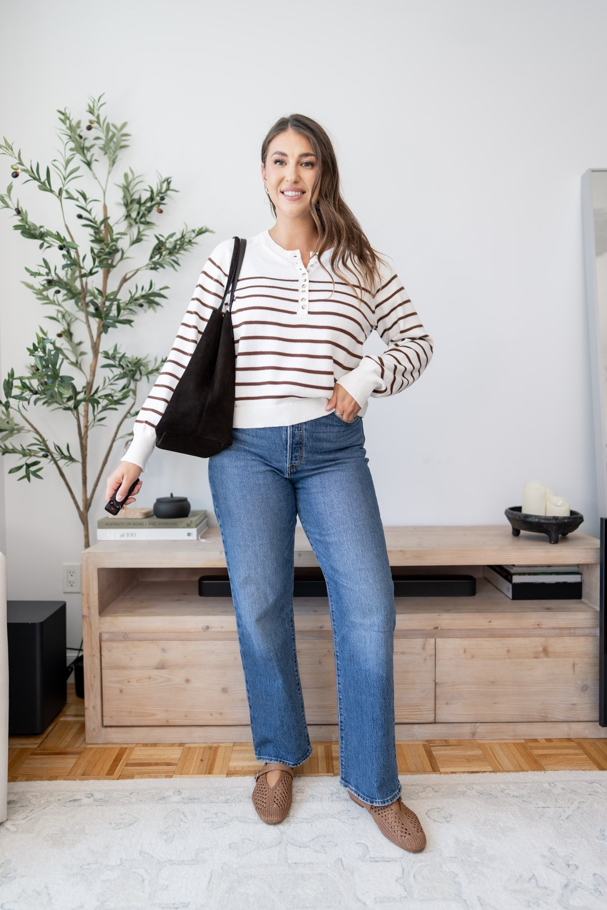 The perfect early fall uniform 🤎 A striped sweater, relaxed denim, and woven flats create an effortless look you’ll reach for on repeat. Classic, comfortable, and easy to dress up or down all season long.

striped sweater, fall outfit, casual fall style, relaxed denim, wide leg jeans, woven flats, neutral outfit, effortless style, everyday fashion, capsule wardrobe, amazon fashion, fall outfit inspiration

#LTKmomlife #LTKSeasonal #LTKTall