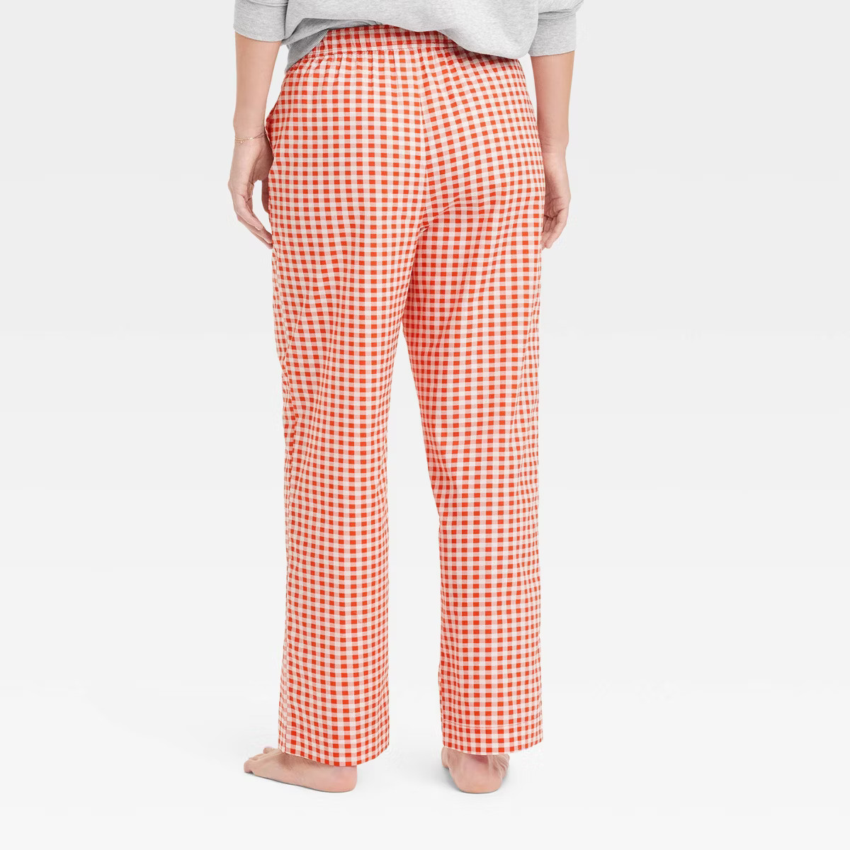 Women's Gingham Graphic Boxer Pants - Red S | Target