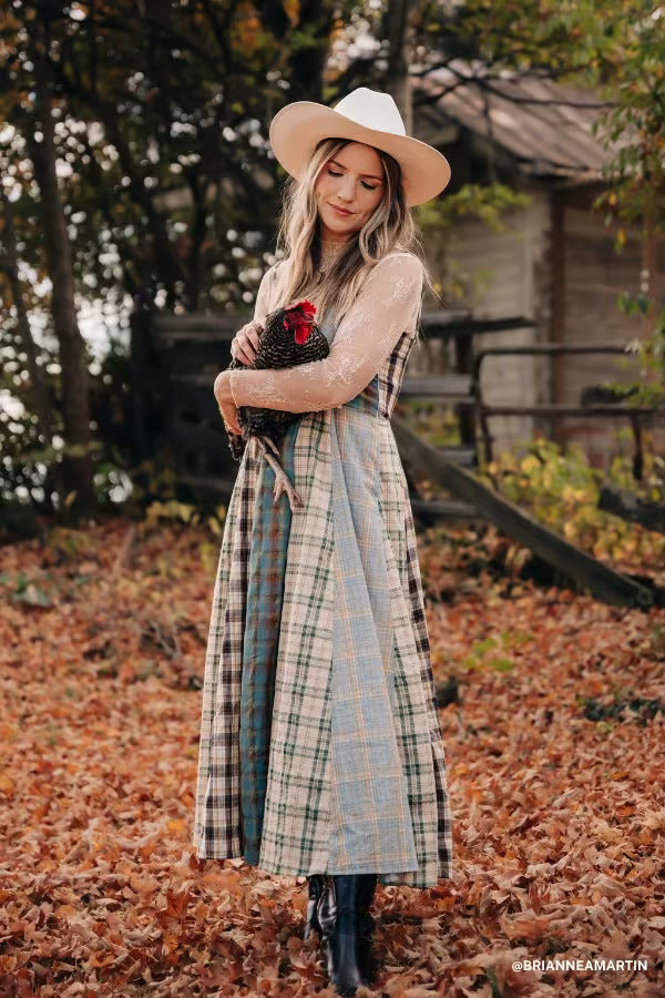 Western Charm Checkered Dress — Three Bird Nest | Three Bird Nest