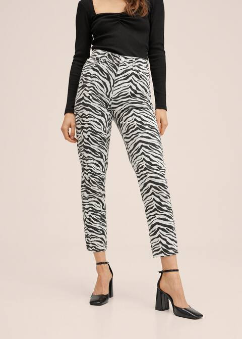 Mom jeans animal print | MANGO (US)