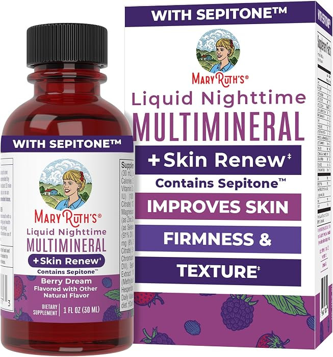 MaryRuth's Travel Size Nighttime Liquid Multimineral + Skin Renew | Clinically Shown in Women to ... | Amazon (US)