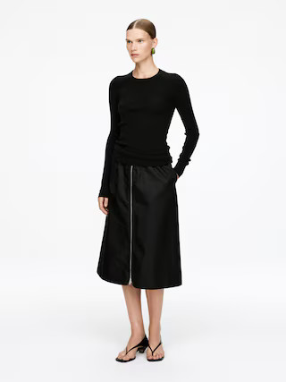 Rib-Knit Merino Top | Arket UK