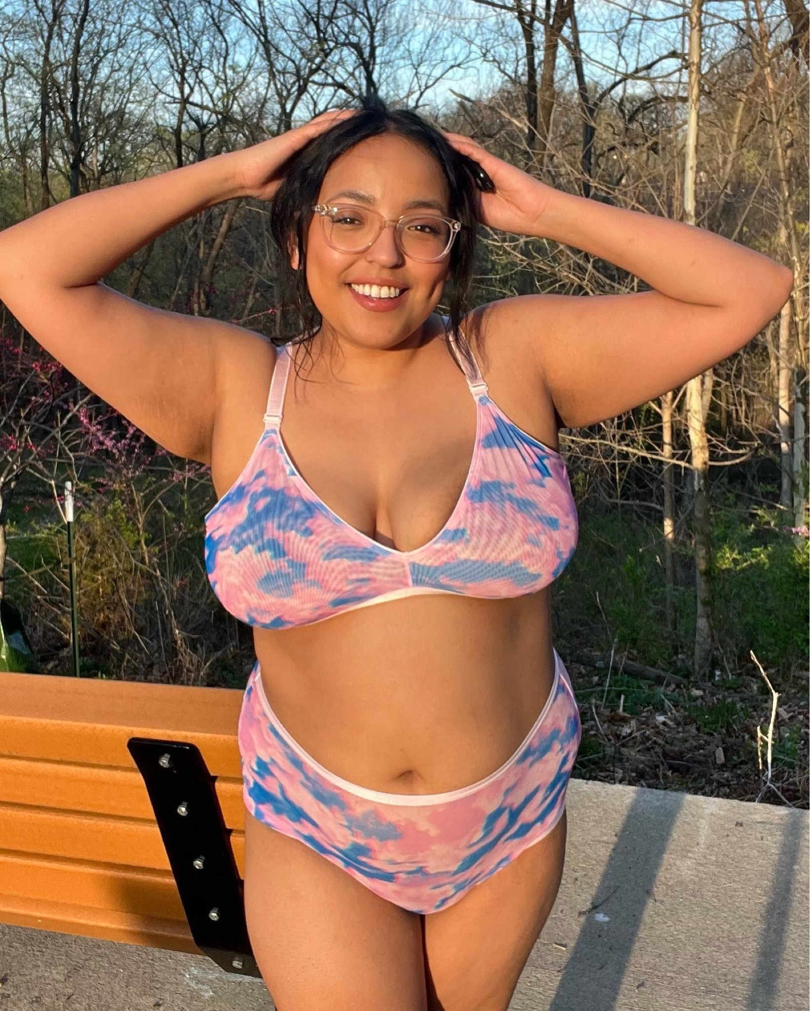 the parade fantasy collection is launching, and print cloud nine has me on cloud nine ☁️ 💗

save 30% with code kennypaigexo at checkout! 

sustainable inclusive lingerie 

#LTKunder50 #LTKsalealert #LTKcurves