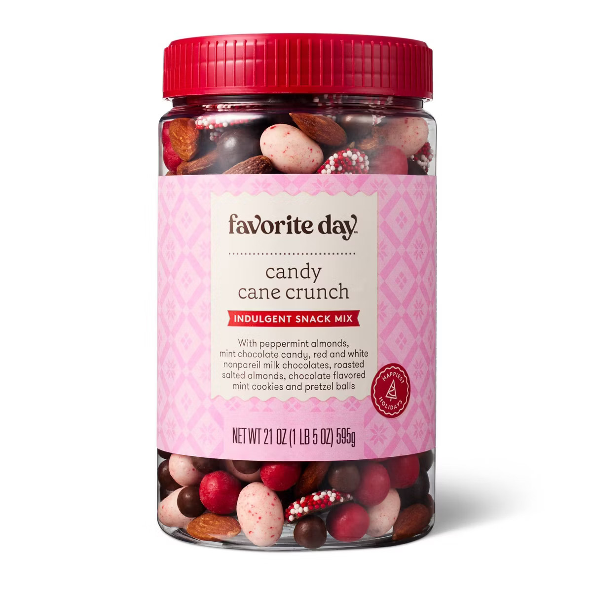 Christmas Candy Cane Crunch Indulgent Snack Mix- 21oz - Favorite Day™ | Target