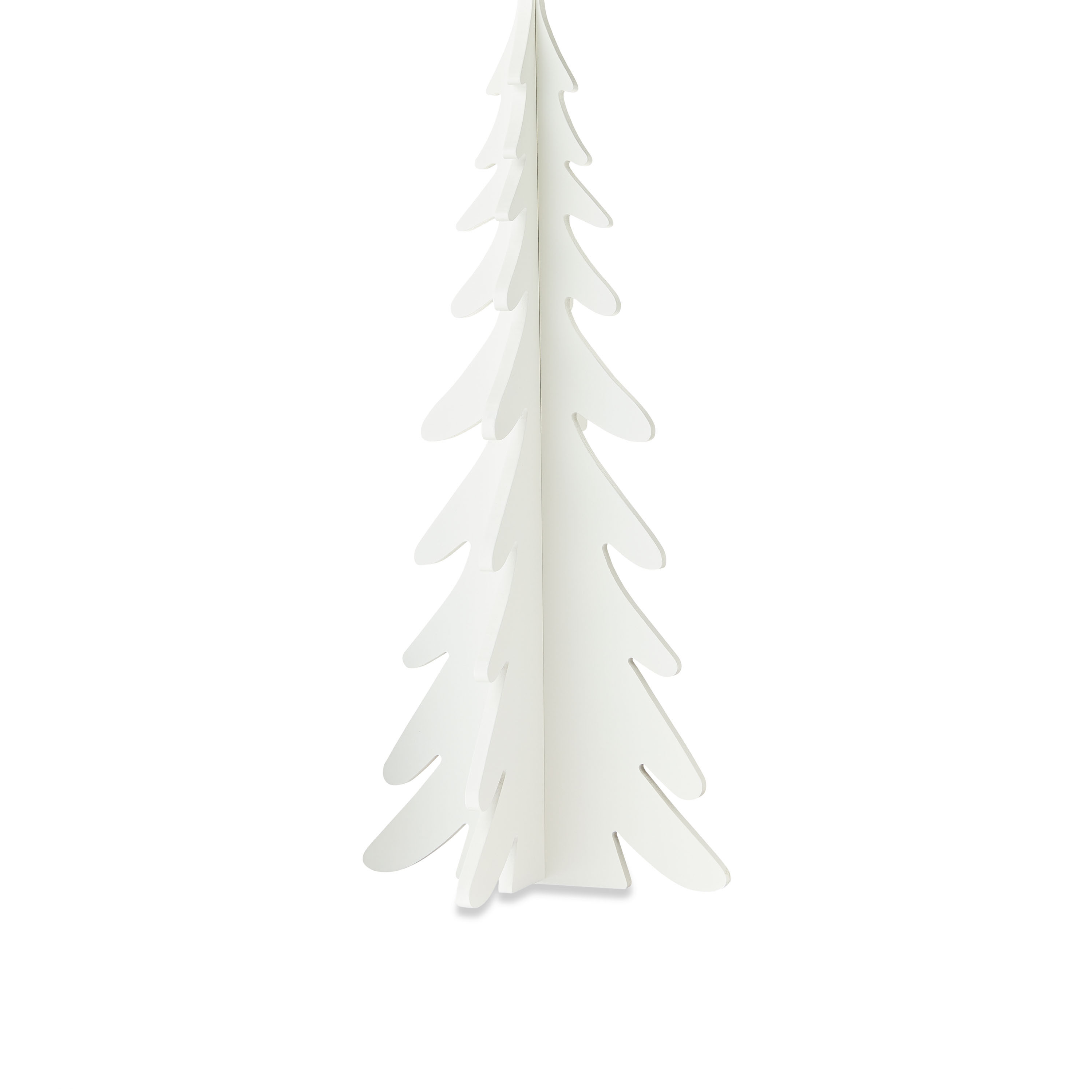 White Wooden Christmas Tree Tabletop Decoration, 22", by Holiday Time | Walmart (US)