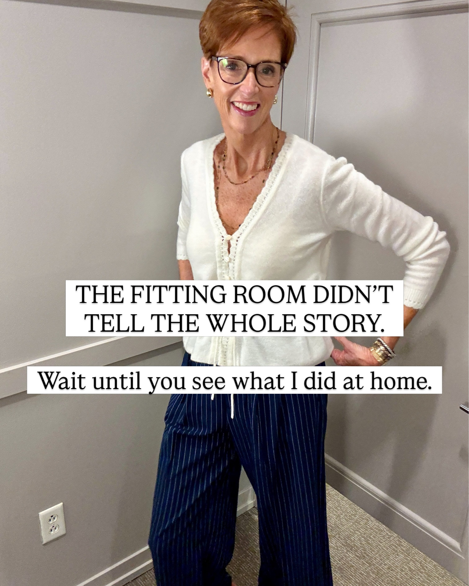 A fitting room only tells me so much.
And this try-on proved it.

Comment TRYON and I’ll send everything over.

At 56 and 6’1”, I’ve learned not to judge a piece solely by the outfit I happen to grab in the store. Sometimes the top isn’t quite right. Sometimes the proportions need adjusting. And sometimes one piece that seems just okay becomes VERY good once I get it home and style it with my own wardrobe.

This fall try-on included wide-leg trousers, pull-on pants, fall dresses, striped sweaters, cardigans and denim — but pay attention to the pieces that show up again near the end.
Those are the ones I brought home and restyled with cashmere and pieces already in my closet.

And THAT is the test for me: can I immediately see at least a few ways to wear it with what I already own?

Swipe through the whole try-on before you decide.

Then tell me: which outfit would YOU wear first? And did any of the pieces change your mind once you saw how I styled them at home?

Save this for fall outfit inspiration, send it to your shopping friend, and share it with someone who loves classic style with a little something unexpected.

#TallWomenStyle #FallOutfitIdeas #StyleOver40

#LTKootd #LTKOver40 #LTKTall