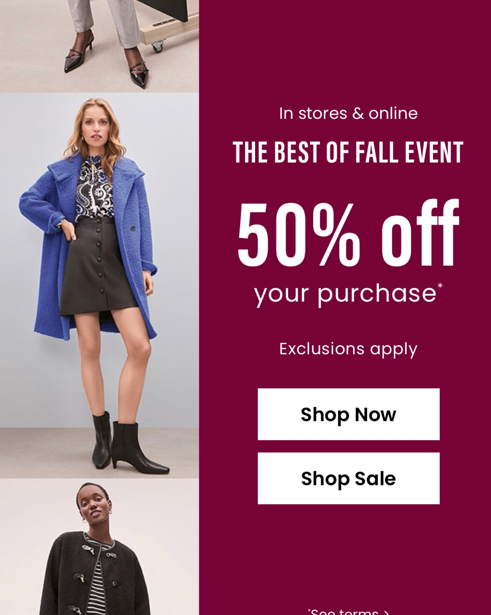 Best of Fall Sale 50% off 

#fallsale #loftsale #bestoffall #LTKunder50

#LTKSaleAlert #LTKHoliday #LTKSeasonal