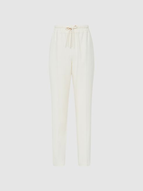 Pull-On Tapered Trousers | Reiss (UK)