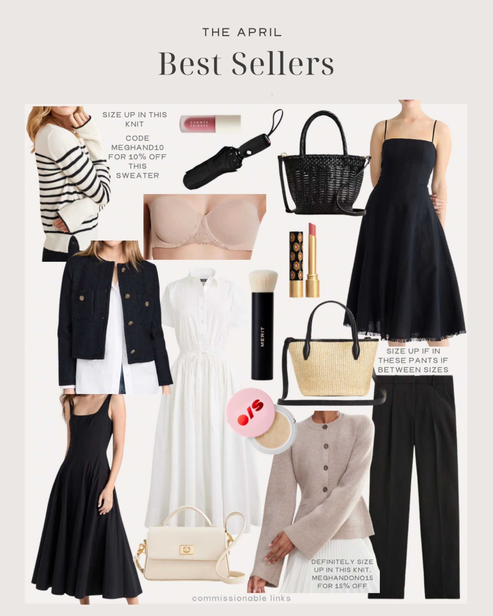 April’s bestsellers
Midi dress
Striped sweater
Summer bags
Jenni kayne cardigan
Makeup brush
Strapless bra
Travel umbrella
Lip oil
Lipstick 
Shirt dress
Summer dresses
Loose setting powder
Cropped jacket 

#LTKSeasonal