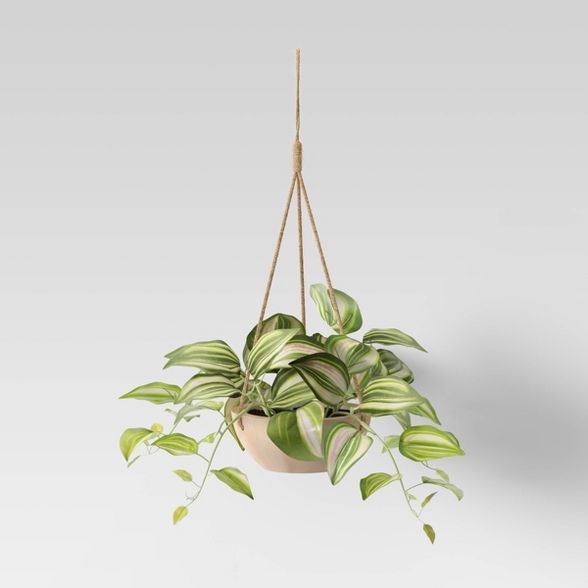 Hanging Planter with Wood Base - Opalhouse™ | Target