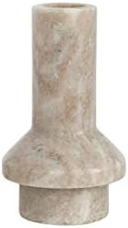 Bloomingville Marble Taper Candle Holder, 4.5", Beige | Amazon (US)