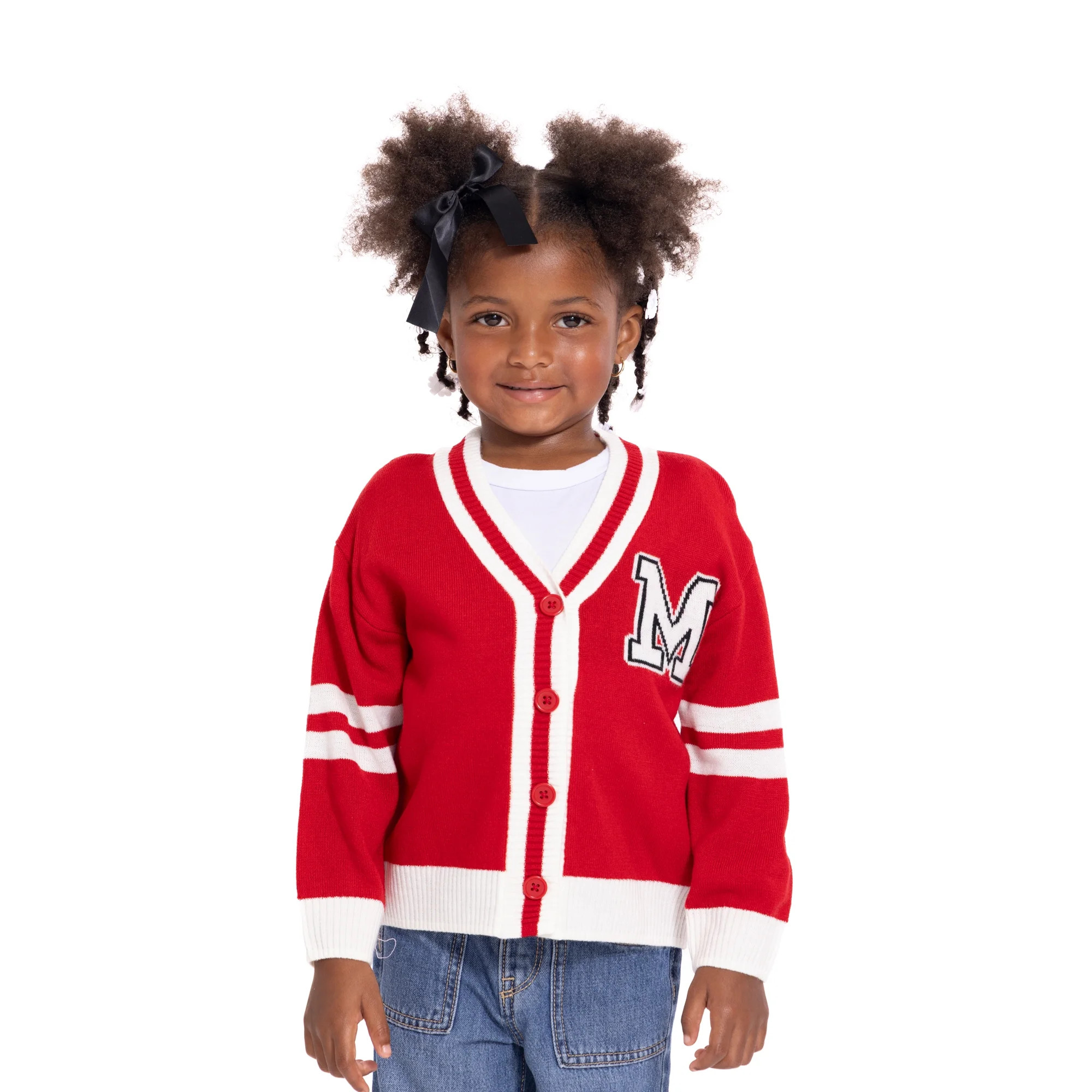 Minnie Mouse Toddler Girls Button Down Cardigan with Long Sleeves, Sizes 12M-5T - Walmart.com | Walmart (US)