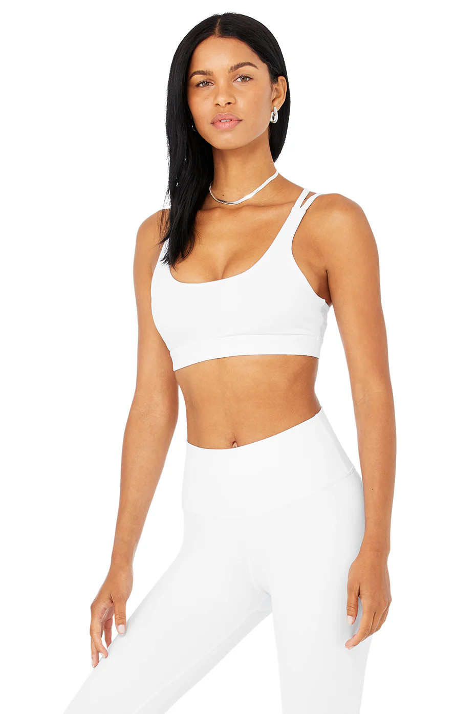 Alo YogaÂ® | Airbrush Suspension Bra in White, Size: XS | Alo Yoga (US)
