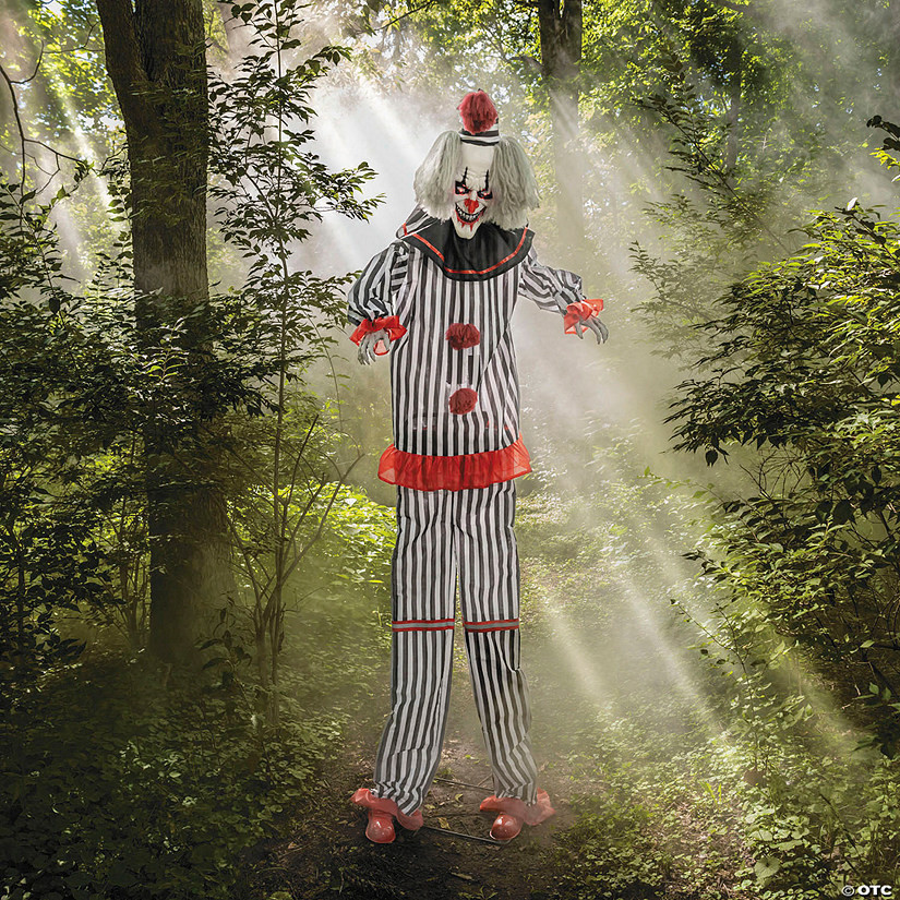 8 Ft. 2" Light-Up Lifting Clown with Hat Halloween Decoration | Oriental Trading Company