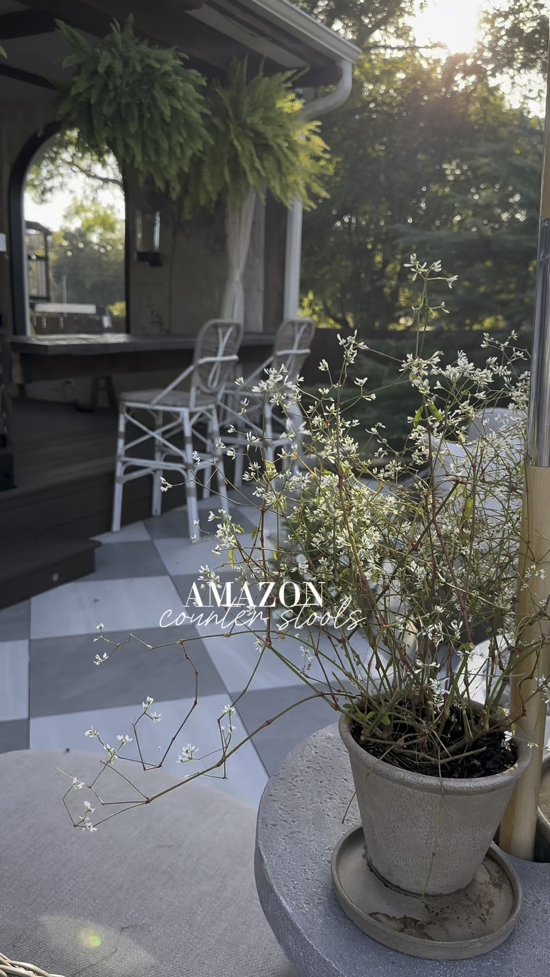Amazon outdoor bar and counter stools! They are so beautiful and affordable! Outdoor living and dining 

#LTKSeasonal #LTKHome #LTKVideo
