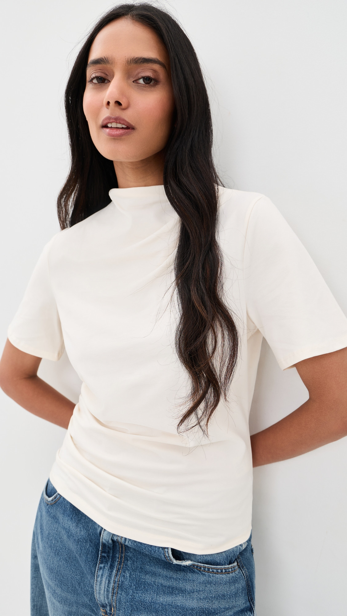 LE JEAN Willow Tee Bone S | Shopbop