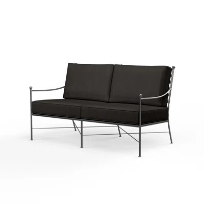 Lucier 52" Wide Outdoor Loveseat with SunbCushion | Wayfair North America