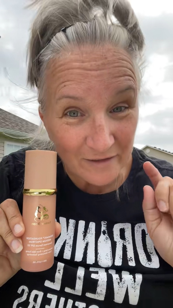 Have you tried the foundation that automatically matches your skin tone? It’s the Forever Bloom Biomimic Foundation 4-In-1 Spectrum. It comes out  of the bottle white and once you start smoothing it on, it mimics your skin tone. No color matching necessary with this foundation. It gives you such a flawless, smooth finish. I love this makeup! #foreverbloomskincare #Biomimicfoundation 

#LTKgrwm #LTKselfcare #LTKBeauty