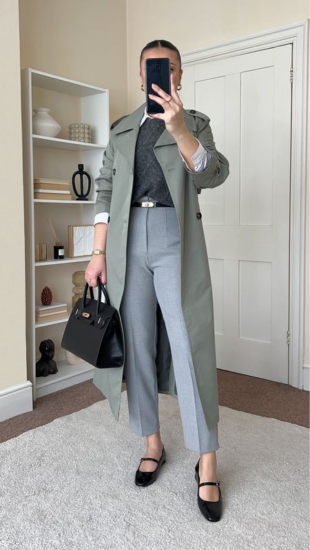 Classic Spring workwear outfit. Knit vest is from H&M, wearing size S. Trench coat is from Mango, wearing size S. Trousers are from Zara, wearing size M. 

#LTKspring #LTKworkwear #LTKuk