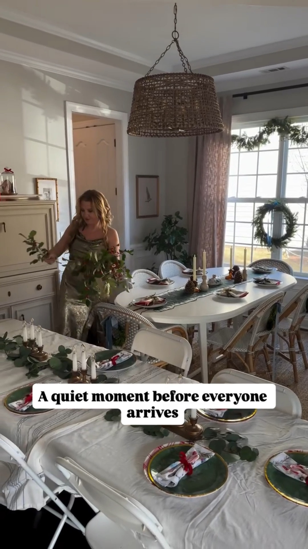 Hosting feels different this year.

Slower. Softer. More intentional.
I’m learning to pause in the middle of the magic to take it all in instead of rushing past it.

Grateful for a table full of love, a home that feels warm, and the quiet moments before everyone arrives. 🤍

⸻

holiday hosting, Christmas hosting, festive table setting, holiday table decor, cozy holiday home, Christmas entertaining, holiday dinner setup, hosting at home, festive tablescape, Christmas home, holiday decor inspiration, cozy hosting, Christmas evening, entertaining at home

⸻

#holidayhosting 
#holidayentertaining 
#hostingathome 
#cozychristmas 
#christmasdecor