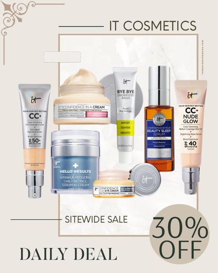 It cosmetics 30% OFF SITEWIDE! *must log into free member account

Follow my shop @thehouseofsequins on the @shop.LTK app to shop this post and get my exclusive app-only content!

#liketkit 
@shop.ltk
https://liketk.it/4GKOf