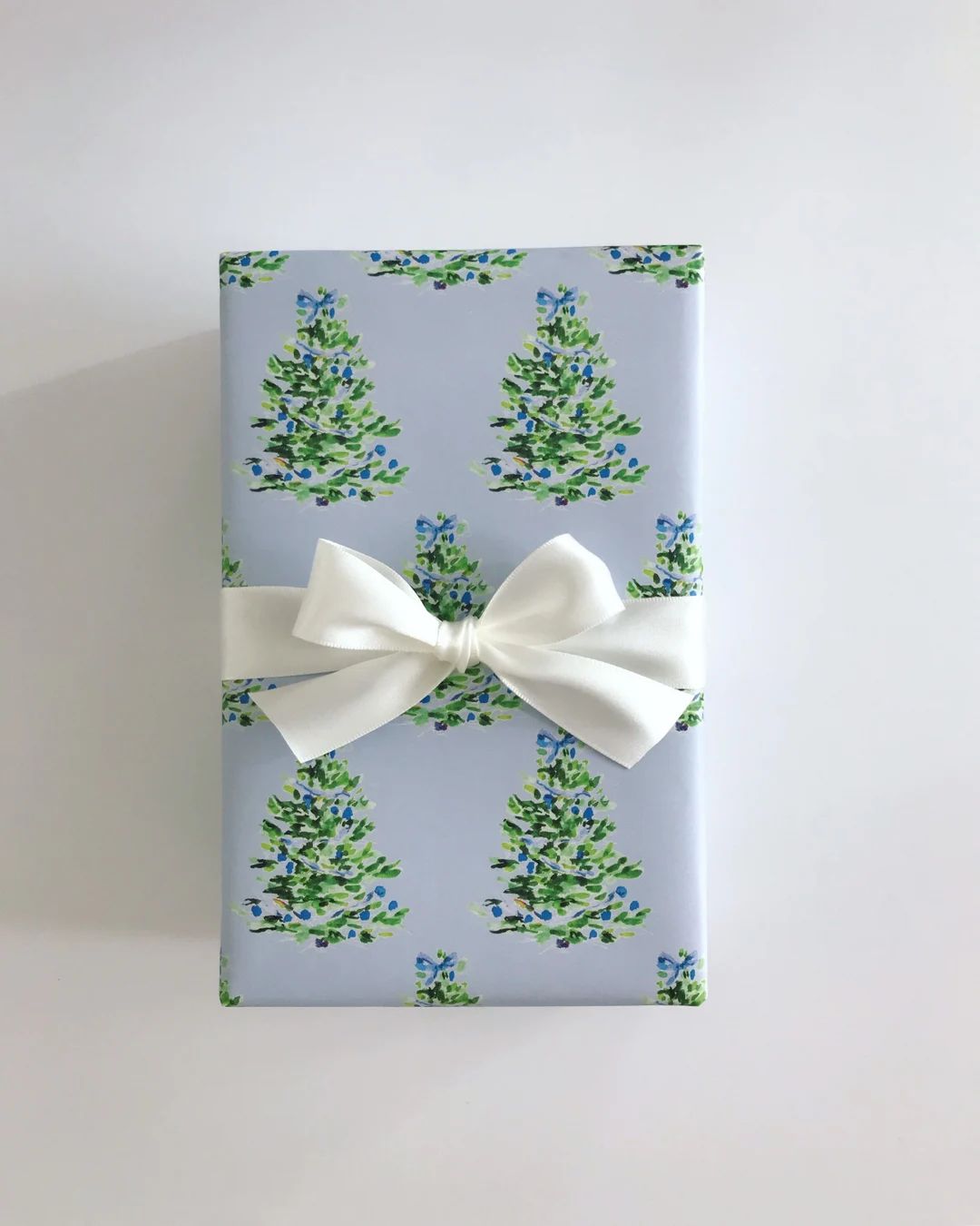 Wrapping Paper: Oh Christmas Tree Blue {Gift Wrap, Birthday, Holiday, Christmas} | Etsy (CAD)
