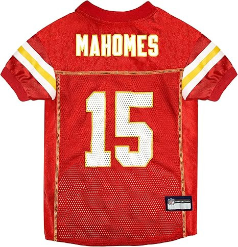 Pets First NFL Team Player Jersey for Cats and Dogs, Patrick Mahomes, Kansas City Chiefs, X-Small | Amazon (US)
